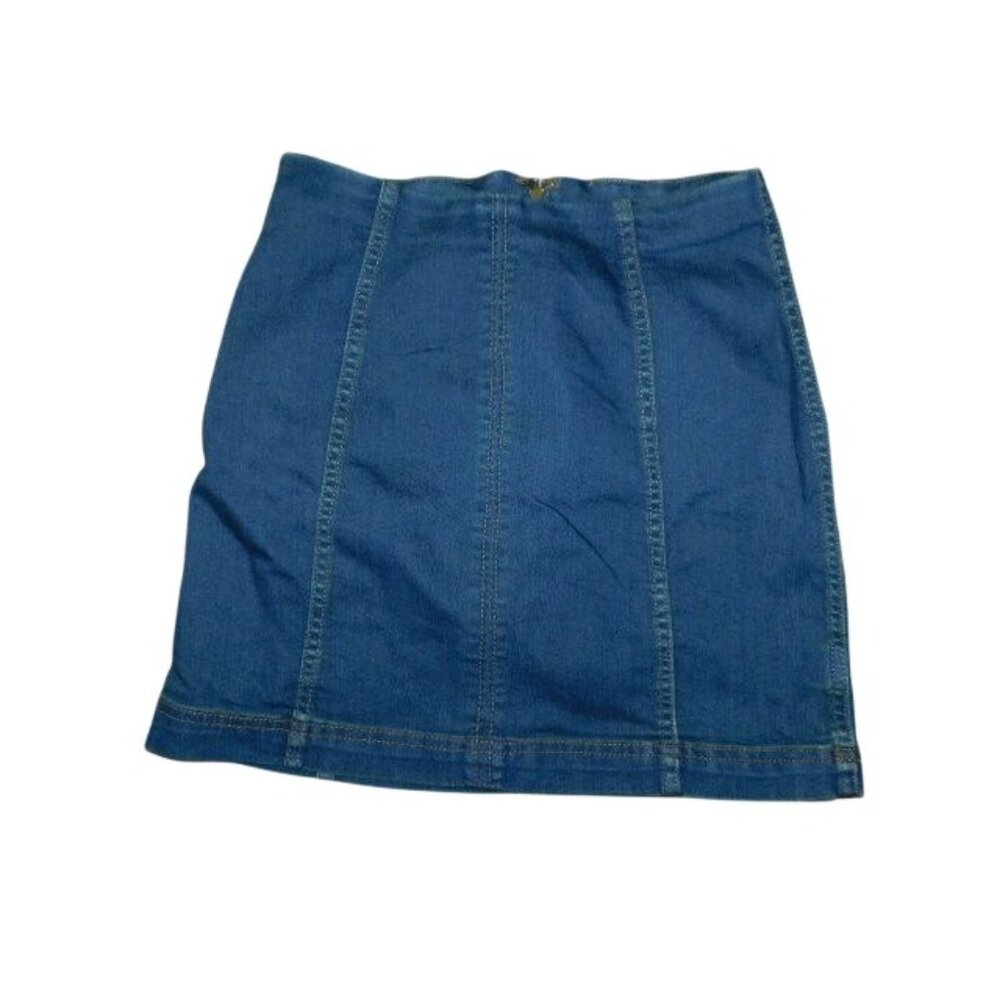Free People Size 6  STRETCH Denim Jean Skirt